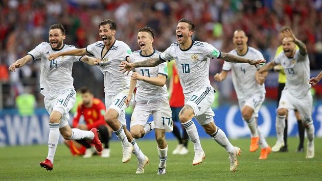 Ruští fotbalisté na světovém šampionátu předváděli výborné výkony Ruští fotbalisté na světovém šampionátu předváděli výborné výkony