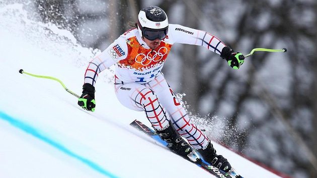 Ondřej Bank na olympijském svahu Krasnaja Poljana Ondřej Bank na olympijském svahu Krasnaja Poljana
