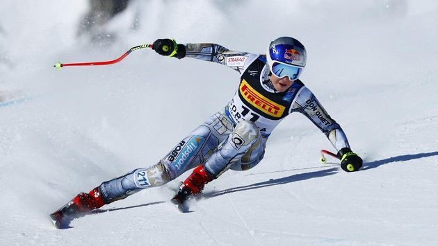 Ester Ledecká na trati super-G na MS v Cortině. Ester Ledecká na trati super-G na MS v Cortině.