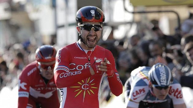Francouzský cyklista Nacer Bouhanni. Francouzský cyklista Nacer Bouhanni.