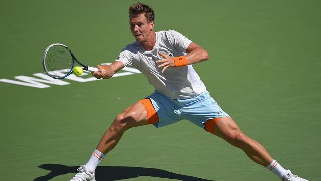 Tomáš Berdych v Indian Wells na Rogera Federera nestačil. Tomáš Berdych v Indian Wells na Rogera Federera nestačil.