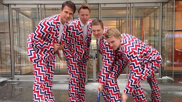 Odvážný oděv norských curlerů pro OH v Soči. Odvážný oděv norských curlerů pro OH v Soči.