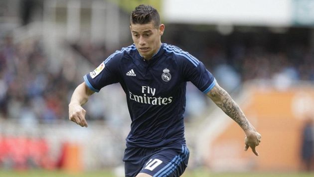 James Rodriguez v dresu Realu Madrid. James Rodriguez v dresu Realu Madrid.