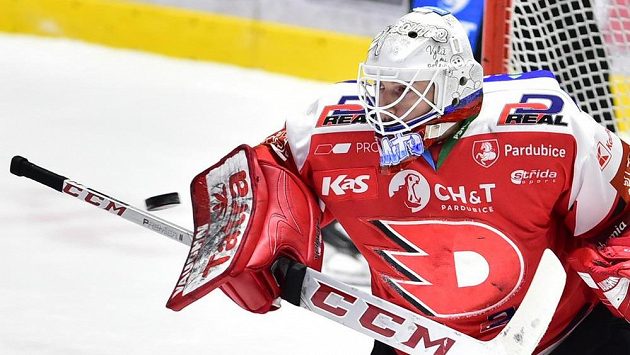 Brankář Pardubic Pavel Kantor. Brankář Pardubic Pavel Kantor.