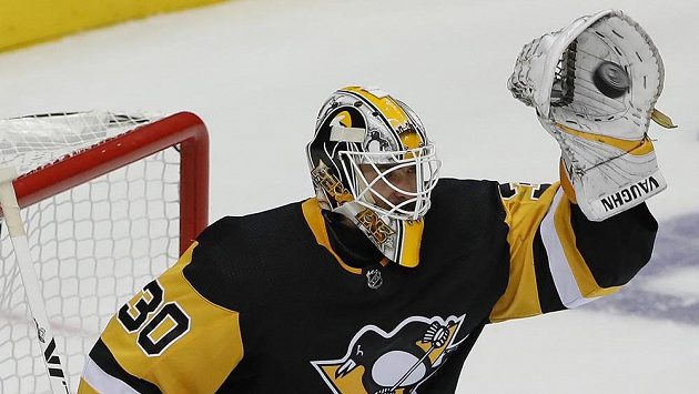 Brankář Pittsburghu Penguins Matt Murray. Brankář Pittsburghu Penguins Matt Murray.
