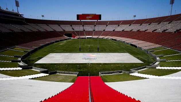 Los Angeles Memorial Coliseum, místo, kde by měly být zahájeny OH 2028. Los Angeles Memorial Coliseum, místo, kde by měly být zahájeny OH 2028.