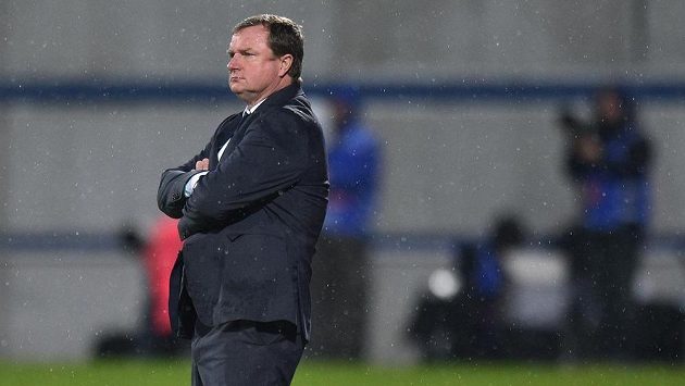Trenér české reprezentace Pavel Vrba při utkání s Rakušany v Olomouci. Trenér české reprezentace Pavel Vrba při utkání s Rakušany v Olomouci.