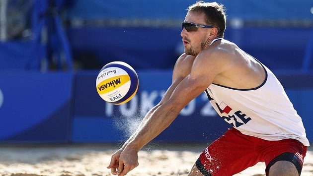 Ondřej Perušič v akci během klání s ruskými soupeři. Ondřej Perušič v akci během klání s ruskými soupeři.