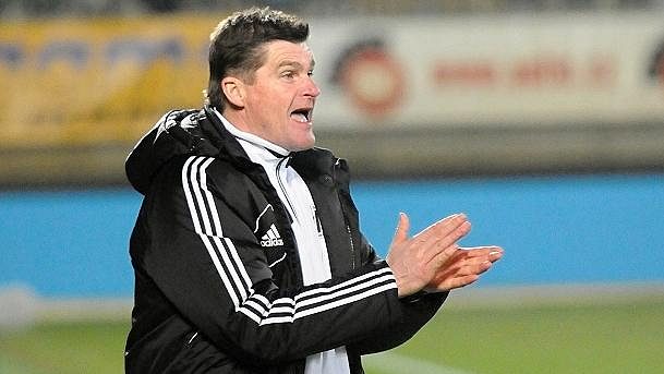 Budějovický trenér brankářů Pavol Švantner. Budějovický trenér brankářů Pavol Švantner.