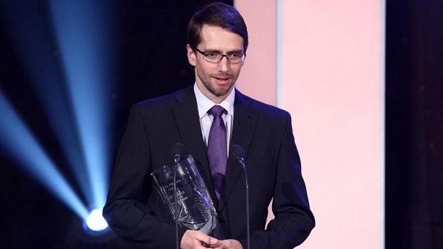 Jiří Trvaj s cenou pro nejlepšího brankáře Jiří Trvaj s cenou pro nejlepšího brankáře