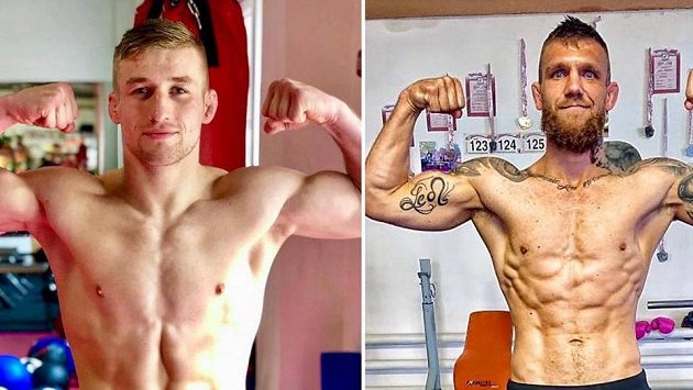 David Kozma (vlevo) a Samuel Krištofič. Hlavní zápas pro Ostravu. Česko vs. Slovensko. David Kozma (vlevo) a Samuel Krištofič. Hlavní zápas pro Ostravu. Česko vs. Slovensko.