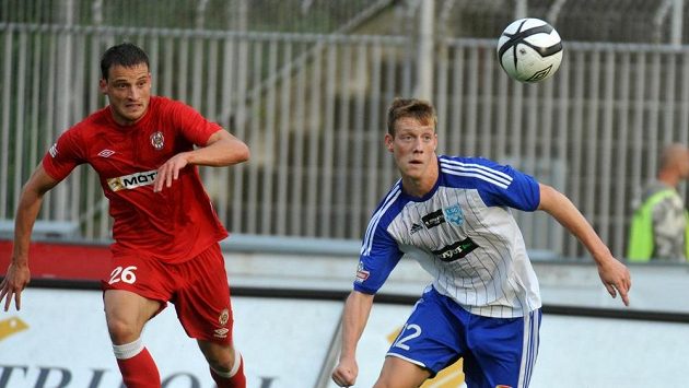 Brněnský David Pašek (vlevo) a Daniel Odehnal ze Znojma. Brněnský David Pašek (vlevo) a Daniel Odehnal ze Znojma.