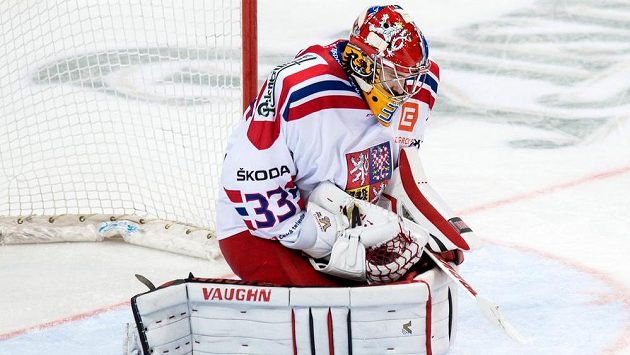 Pavel Francouz v brance českého národního týmu. Pavel Francouz v brance českého národního týmu.