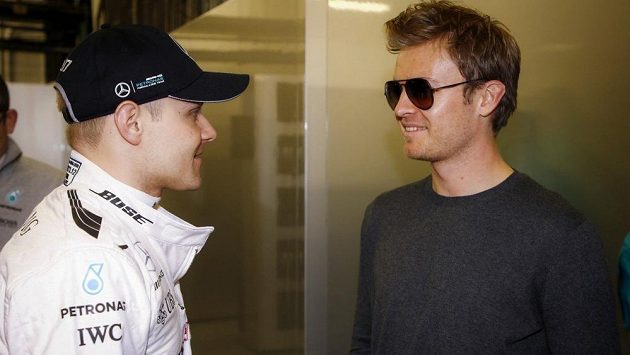 Valtteri Bottas a Nico Rosberg. Valtteri Bottas a Nico Rosberg.