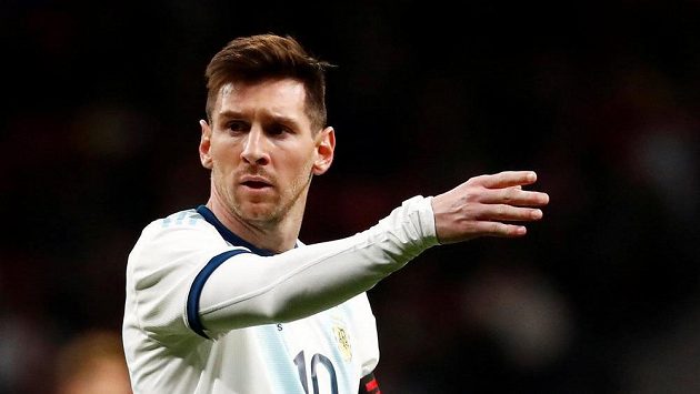 Argentinec Lionel Messi při utkání s Venezuelou v Madridu. Argentinec Lionel Messi při utkání s Venezuelou v Madridu.