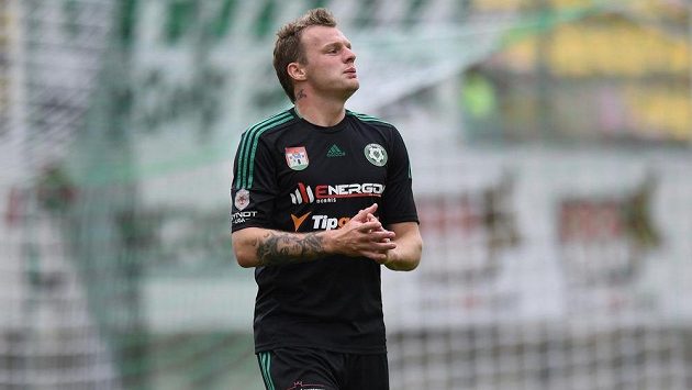 Příbramský útočník Jakub Řezníček. Příbramský útočník Jakub Řezníček.