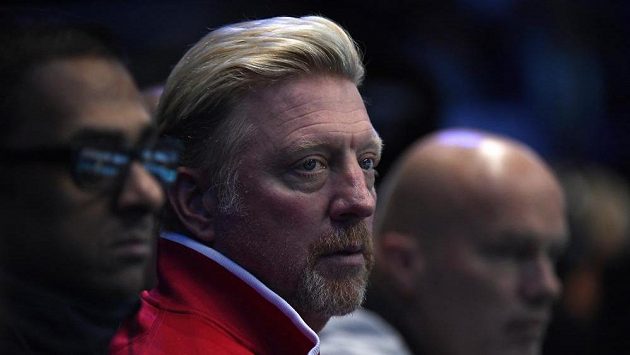 Německý trenér Novaka Djokoviče Boris Becker. Německý trenér Novaka Djokoviče Boris Becker.