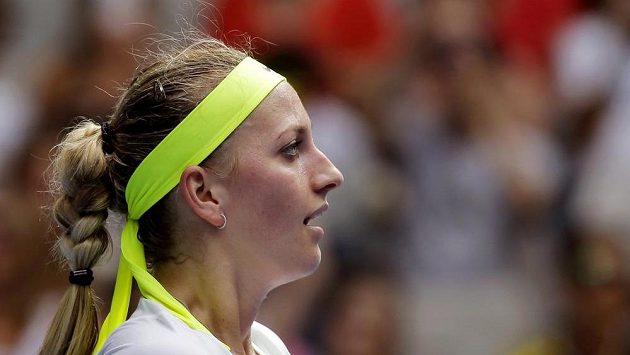 Petra Kvitová slaví vítězství nad Richel Hogenkampovou z Nizozemska. Petra Kvitová slaví vítězství nad Richel Hogenkampovou z Nizozemska.