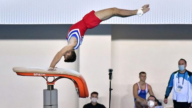 Ondřej Kalný obsadil páté místo na přeskoku na mistrovství Evropy ve sportovní gymnastice v Mersinu. Ondřej Kalný obsadil páté místo na přeskoku na mistrovství Evropy ve sportovní gymnastice v Mersinu.