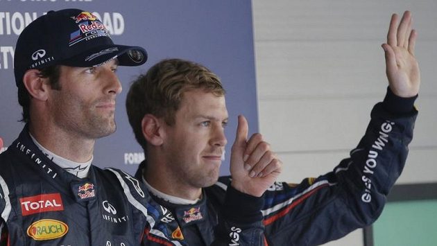 Mark Webber (vlevo) bere svého týmového parťáka Sebastiana Vettela pořád za soupeře. Mark Webber (vlevo) bere svého týmového parťáka Sebastiana Vettela pořád za soupeře.