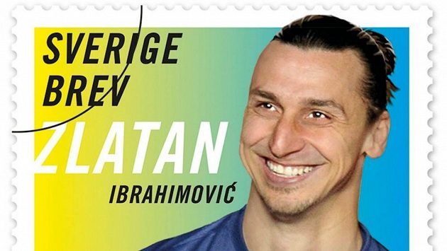 Poštovní známka s podobiznou Zlatana Ibrahimovice. Poštovní známka s podobiznou Zlatana Ibrahimovice.