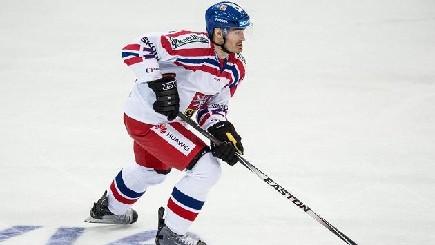Obránce Jan Kolář v dresu české reprezentace. Obránce Jan Kolář v dresu české reprezentace.