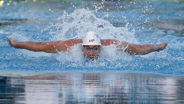 Americký plavec Michael Phelps. Americký plavec Michael Phelps.