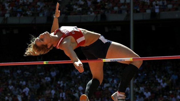 Eliška Klučinová v akci na světovém mistrovství v Pekingu. Eliška Klučinová v akci na světovém mistrovství v Pekingu.