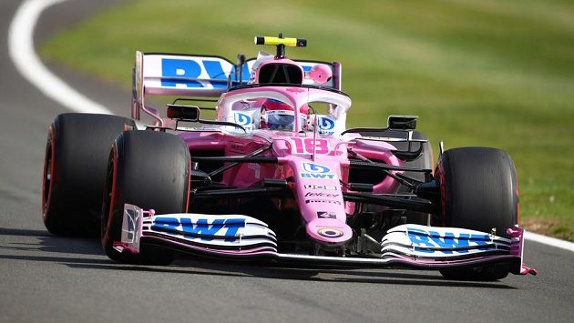 Lance Stroll během tréninku na Velkou cenu Británie. Lance Stroll během tréninku na Velkou cenu Británie.