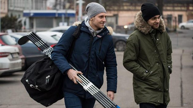 Ondřej Vitásek (vlevo) a Jan Rutta během srazu hokejové reprezentace. Ondřej Vitásek (vlevo) a Jan Rutta během srazu hokejové reprezentace.