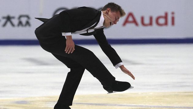 Český krasobruslař Michal Březina na Čínském poháru. Český krasobruslař Michal Březina na Čínském poháru.