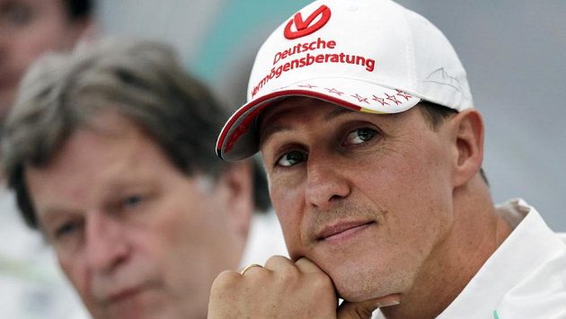 Michael Schumacher na snímku z října 2012. Michael Schumacher na snímku z října 2012.
