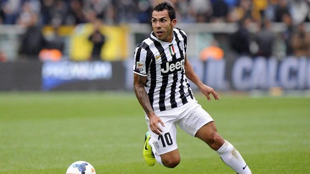 Útočník a největší hvězda Juventusu Carlos Tévez. Útočník a největší hvězda Juventusu Carlos Tévez.