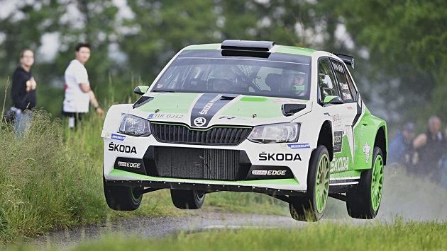 Jan Kopecký se Škodou Fabia R5, ilustrační snímek Jan Kopecký se Škodou Fabia R5, ilustrační snímek