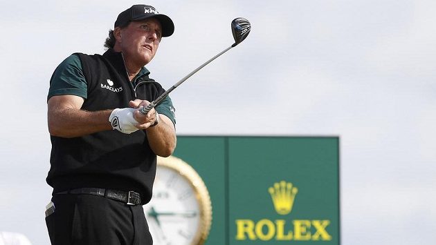 Phil Mickelson na letošním British Open. Phil Mickelson na letošním British Open.