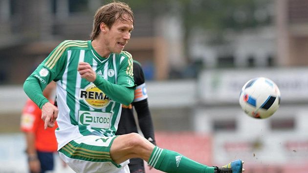 Michal Švec z Bohemians 1905 během utkání v Příbrami. Michal Švec z Bohemians 1905 během utkání v Příbrami.