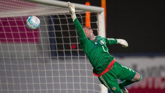 Skotský brankář Allan McGregor během přípravného utkání na Letné, ilustrační foto. Skotský brankář Allan McGregor během přípravného utkání na Letné, ilustrační foto.