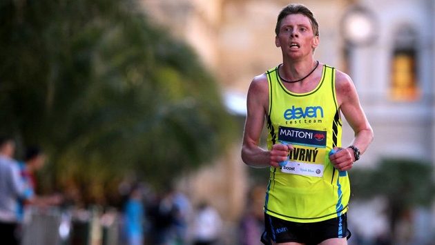 Jiří Čivrný na loňském půlmaratónu v Karlových Varech. Jiří Čivrný na loňském půlmaratónu v Karlových Varech.