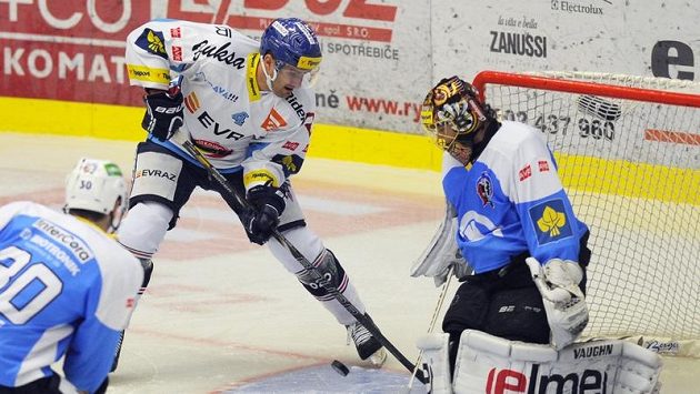 Plzeňský gólman Tuukka Rask Plzeňský gólman Tuukka Rask