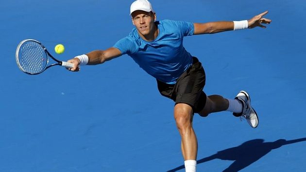 Tomáš Berdych na exhibičním turnaji Kooyong Classic v Melbourne. Tomáš Berdych na exhibičním turnaji Kooyong Classic v Melbourne.