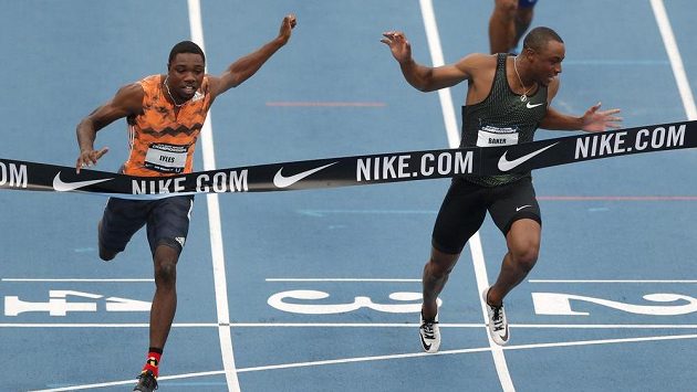 Sprinter Noah Lyles (vlevo) vítězí na mistrovství USA. Sprinter Noah Lyles (vlevo) vítězí na mistrovství USA.