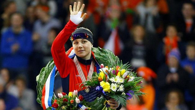 Karolína Erbanová na nejvyšším stupni. Karolína Erbanová na nejvyšším stupni.