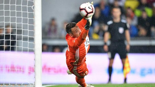 Brankář Mladé Boleslavi Jan Šeda penaltu proti Spatě nezlikvidoval. Brankář Mladé Boleslavi Jan Šeda penaltu proti Spatě nezlikvidoval.