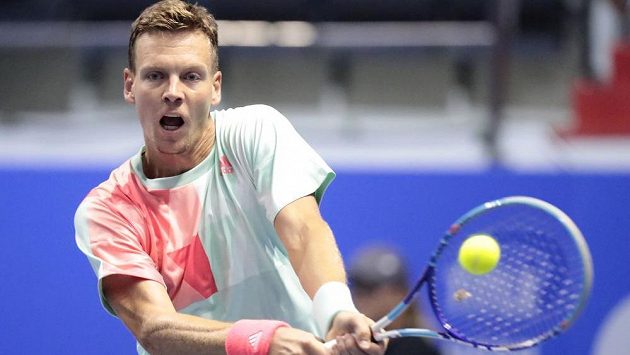Tomáš Berdych na turnaji v Petrohradu. Tomáš Berdych na turnaji v Petrohradu.