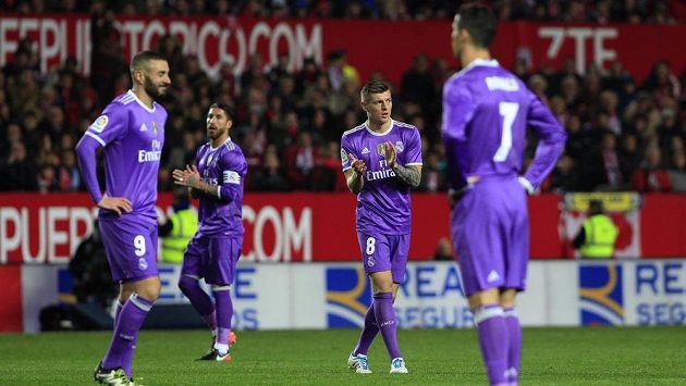 Fotbalisté Realu Madrid - ilustrační foto. Fotbalisté Realu Madrid - ilustrační foto.