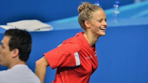Simona Baumrtová na plaveckém MS v Barceloně. Simona Baumrtová na plaveckém MS v Barceloně.