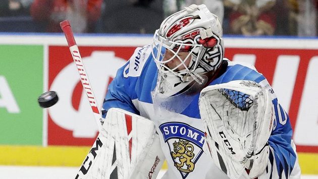 Hrdina Finů Kevin Lankinen v utkání s Ruskem. Hrdina Finů Kevin Lankinen v utkání s Ruskem.