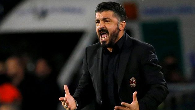Kouč AC Milan Gennaro Gattuso. Kouč AC Milan Gennaro Gattuso.