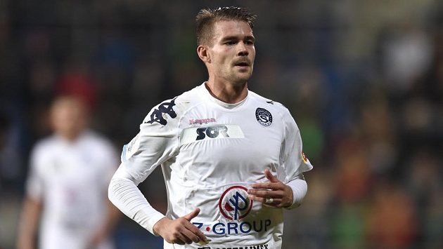 Záložník Slovácka Luboš Kalouda při utkání se Spartou. Záložník Slovácka Luboš Kalouda při utkání se Spartou.