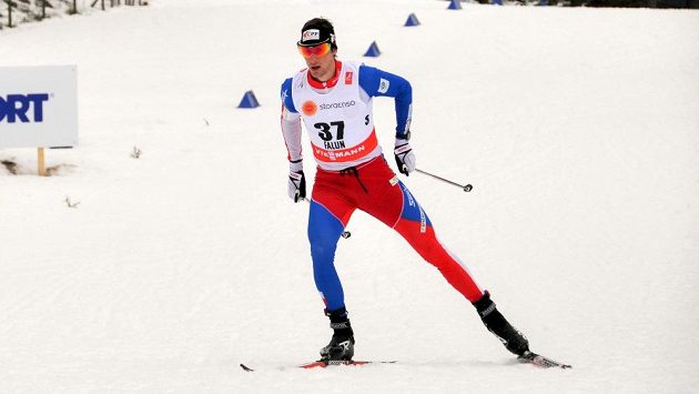 Martin Jakš při závodu ve Falunu. Martin Jakš při závodu ve Falunu.